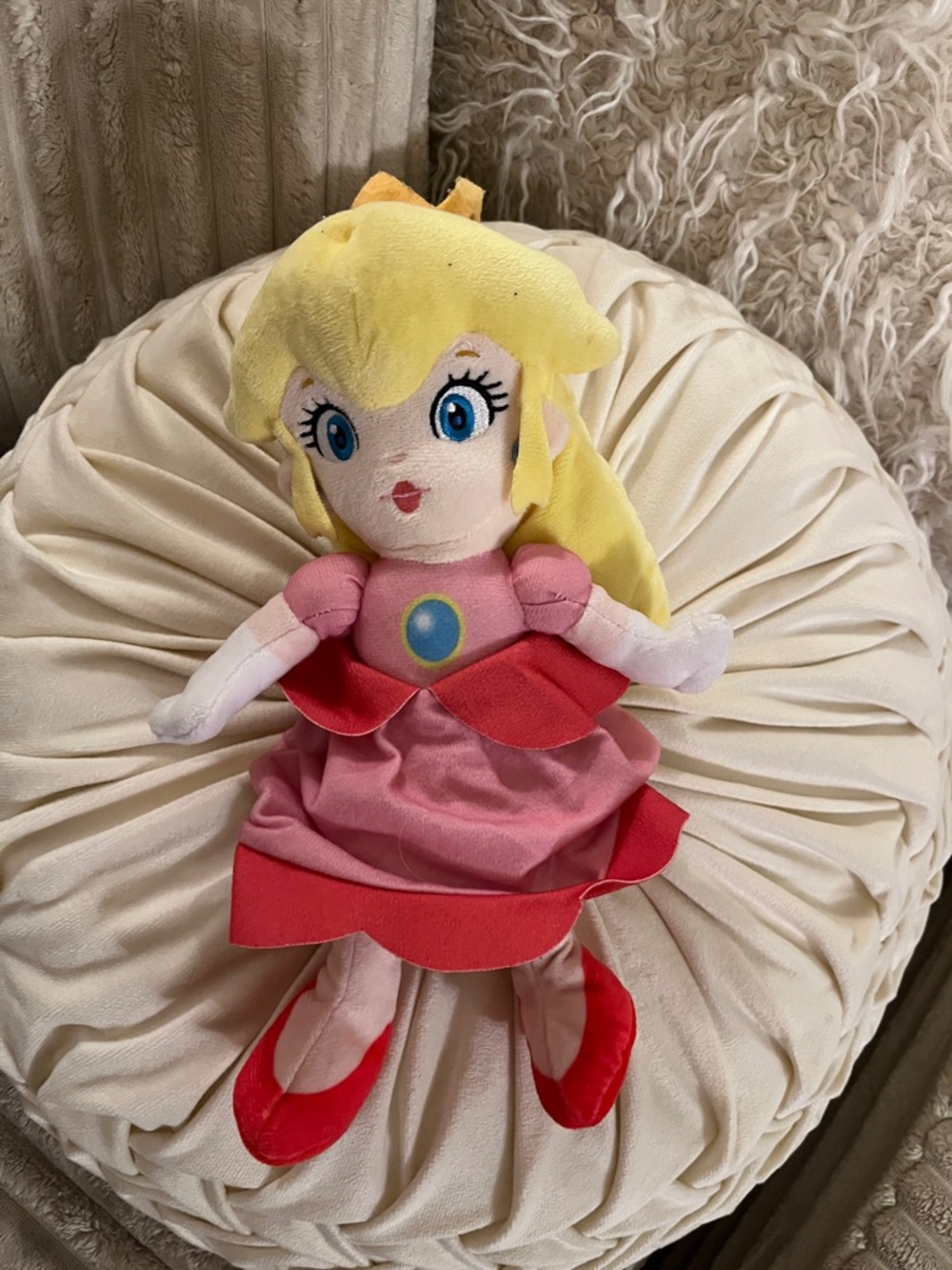 Princess Plush Doll in Pink and Yellow - Soft Cuddly Toy